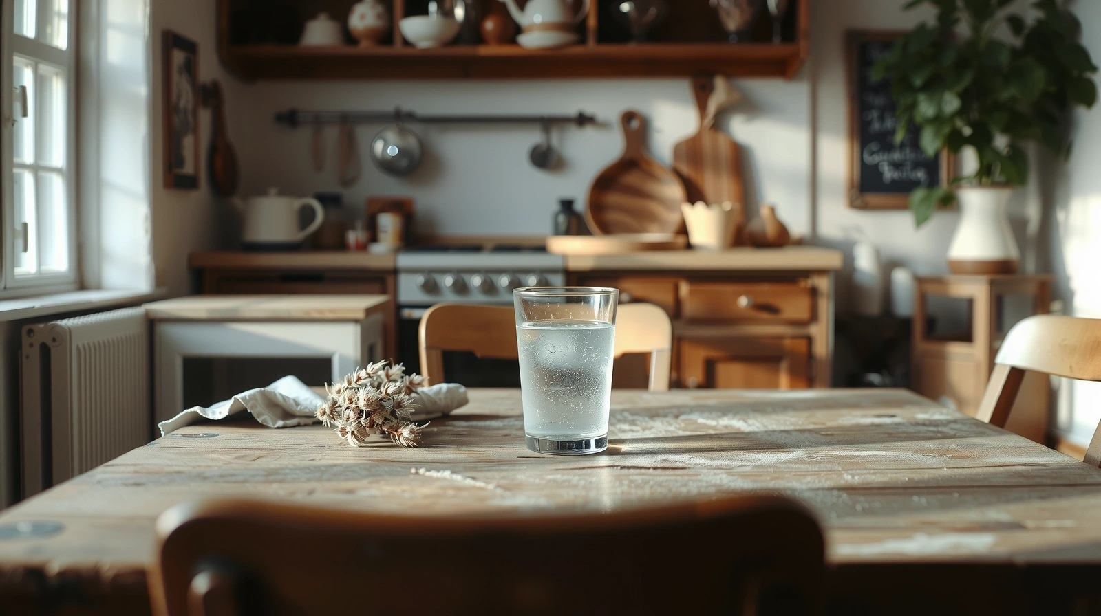 Rustykalna kuchnia Lnian